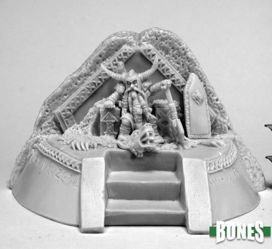 RPR 77570: Dwarf King on Throne - Bones