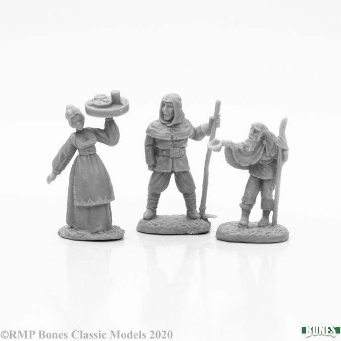 RPR 77665: Townsfolk I (3 Figures) - Bones