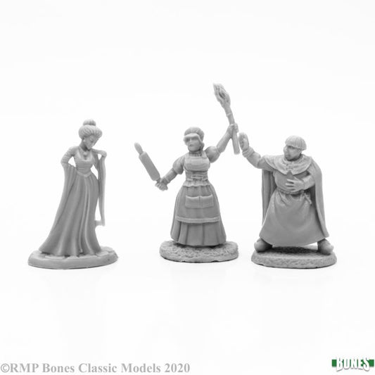 RPR 77666: Townsfolk II (3 Figures) - Bones