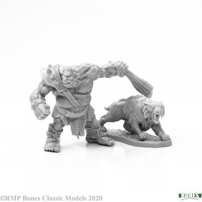RPR 77939: Hill Giant Hunter And Dire Lion - Bones