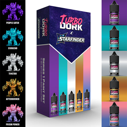 Turbo Dork: Paint Set - Starfinder X Turbo Dork Series 1 Set (5 Colors)