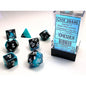 Chessex: CHX 26446 Dice - Gemini Black-Shell/white (7)
