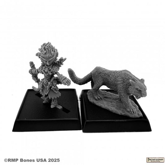 RPR 89110: Lini and Droogami, Iconic Gnome Druid (2e) - Pathfinder Bones