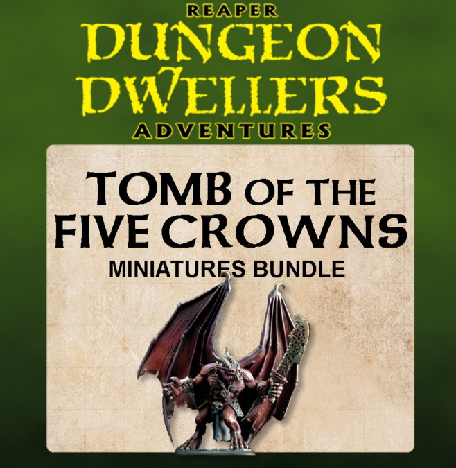 RPR 90003: Tomb Of The Five Crowns Miniature Bundle - Dungeon Dwellers