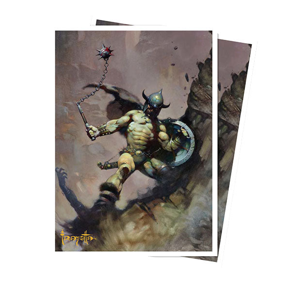 Ultra Pro: Apex Deck Protectors Artist Spotlight Frank Frazetta - Warrior with Ball and Chain (105ct)