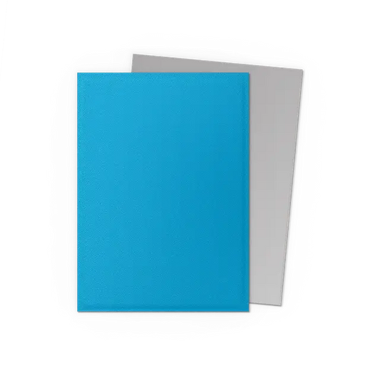 Dragon Shield Sleeves: Standard DUAL Matte- Sky Blue & Silver