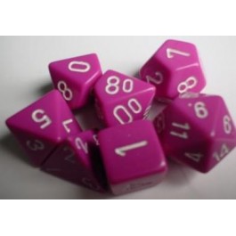 Chessex: Light Purple/ White Dice