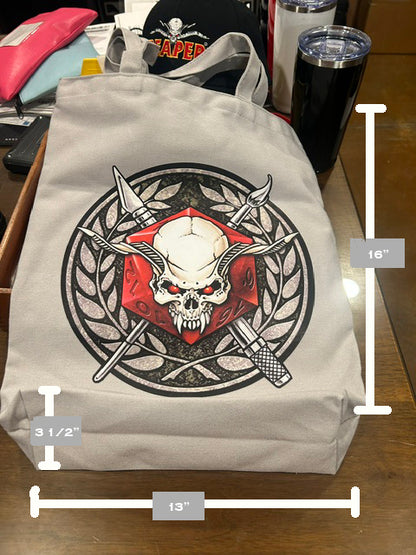 RPR 01755: Gray Canvas Bag