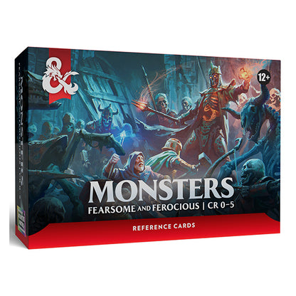 Dungeons & Dragons 5e: Monster Reference Cards - Fearsome and Ferocious CR 0-5