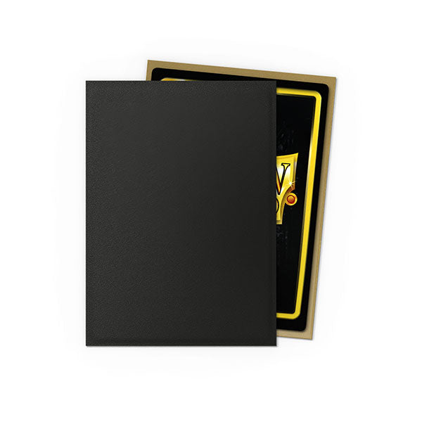 Dragon Shield Sleeves: Standard DUAL Matte - Black & Gold