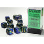 CHX26636:  16mm 12d6 Gemini: Blue-Green/Gold