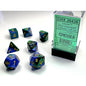 Chessex: CHX 26436 Dice - Gemini Blue-Green/gold (7)