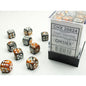 CHX26824:  12mm 36d6 Gemini: Copper-Steel/White