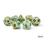 Chessex: CHX22409 7-Die Set Mega Hedrals Marble - Green/Dark Green