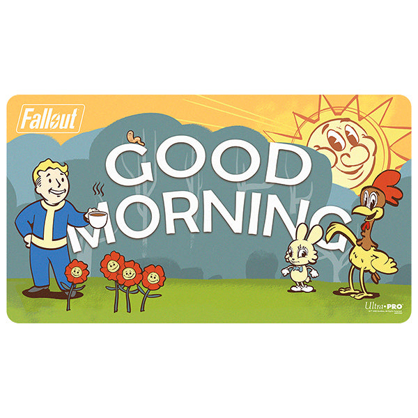 Playmat: Double-sided Fallout Vault Boy- Good Morning/Good Evening