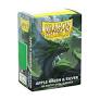 Dragon Shield Sleeves: Standard DUAL Matte- Apple Green & Silver