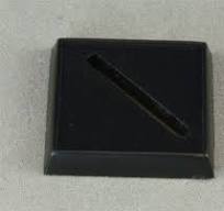 RPR 74015: 1 Inch Square Plastic Base, Universal Slot (20)
