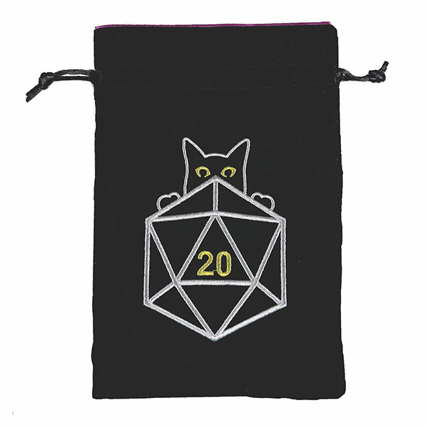 Black Oak: Dice Bag - Cat d20