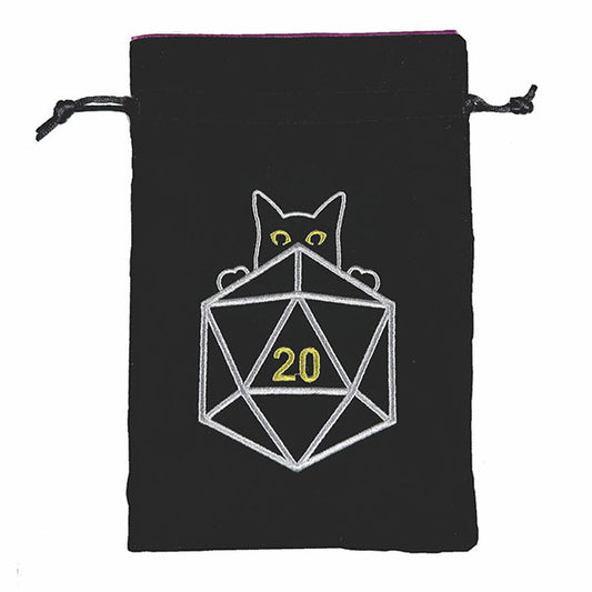 Black Oak: Dice Bag - Cat d20