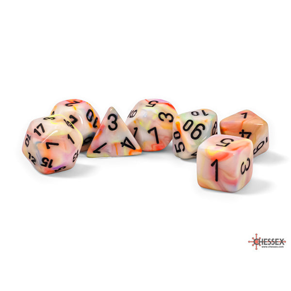 Chessex: CHX22442 7-Die Set Mega-Hedrals Festive - Circus/Black