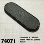 RPR 74071: 70mm x 25mm Oval Gaming Base (10)