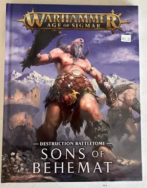 Warhammer Age of Sigmar: Destruction Battletome - Sons of Behemat, Book