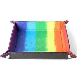Fanroll: Fold Up Velvet Dice Tray - Rainbow